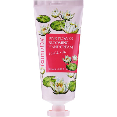 Крем для рук FarmStay Pink Flower Blooming Hand Cream Water Lily 100 мл (8809338560130)