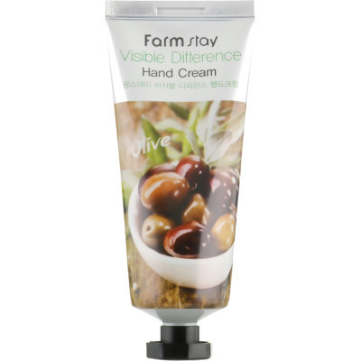 Крем для рук FarmStay Visible Difference Hand Cream Olive С экстрактом оливы 100 г (8809338560062)