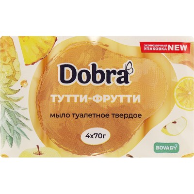 Тверде мило Dobra Тутті-фрутті 4 x 70 г (4820195504161)