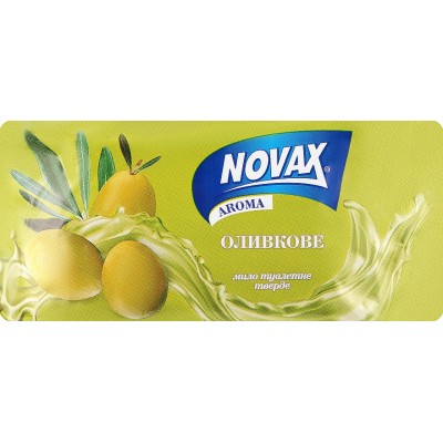 Твердое мыло Novax Aroma Оливковое 140 г (4820195509487)