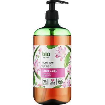 Рідке мило Bio Naturell Lotus & Aloe Liquid Soap Лотос та алое 946 мл (4820168434389)