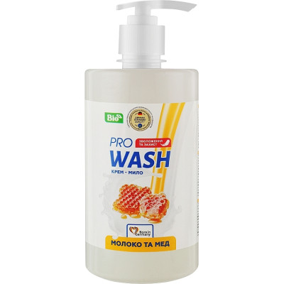 Жидкое мыло Pro Wash Молоко и мед 470 г (4260637725370)