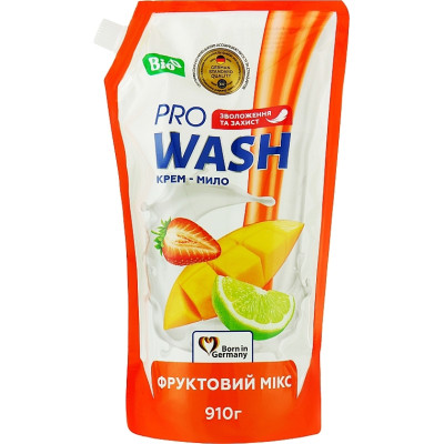 Жидкое мыло Pro Wash Фруктовый микс дой-пак 910 г (4262396140173)