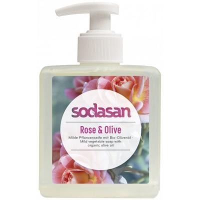 Жидкое мыло Sodasan органическое Rose-Olive тонизирующее 300 мл (4019886076364)