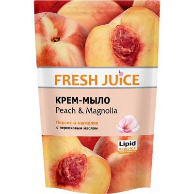 Жидкое мыло Fresh Juice Peach & Magnolia дой-пак 460 мл (4823015913259)