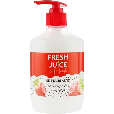 Рідке мило Fresh Juice Superfood Strawberry & Chia 460 мл (4823015942211)