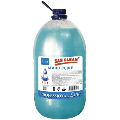 Рідке мило San Clean Блакитне 5 л (4820003544402)