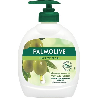 Рідке мило Palmolive Натурель Інтенсивне зволоження Олива і зволожуюче молочко 300 мл (8693495017633)