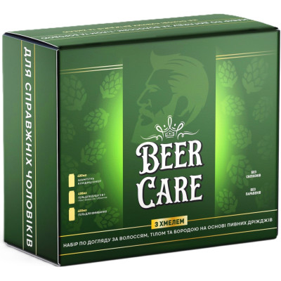 Набор косметики Beer Care С Хмелем Для ухода за телом, лицом и бородой (4820164642108)