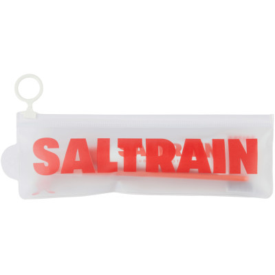 Набор косметики Saltrain Travel Kit Красный Зубная паста с фтором и серой солью 30 мл + Щетка (8809552279559)