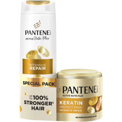 Набір косметики Pantene Pro-V Інтенсивне відновлення Шампунь 400 мл + Маска для волосся з кератином 300 мл (8700216867030)
