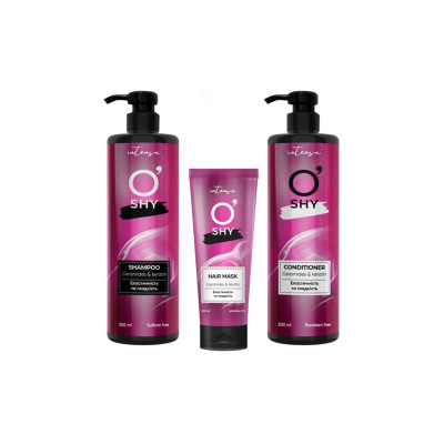 Набор косметики O'Shy Intense Ceramides & Keratin Маска для волос 200 мл + Шампунь 500 мл + Кондиционер 500 мл (4802370056160)