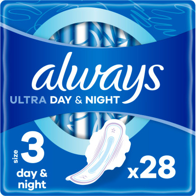 Гигиенические прокладки Always Ultra Day&Night (Размер 3) 28 шт. (4015400489764)