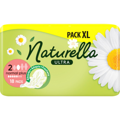 Гигиенические прокладки Naturella Ultra Normal Plus (Размер 2) 18 шт. (8006540098257)