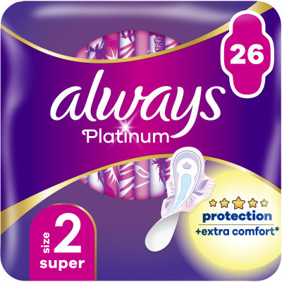 Гігієнічні прокладки Always Platinum Super Розмір 2 26 шт. (8001841913841)