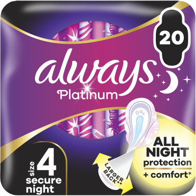 Гигиенические прокладки Always Platinum Secure Night Размер 4 20 шт. (8700216186797)