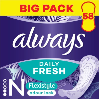 Щоденні прокладки Always Daily Fresh Normal Flexistyle 58 шт. (8700216461757)