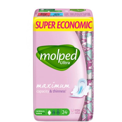 Гигиенические прокладки Molped Ultra Normal 4 капли 24 шт. (8690536829095)