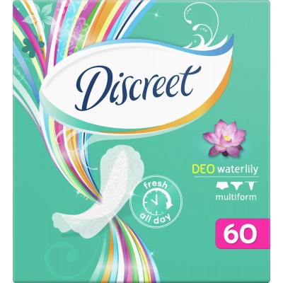 Ежедневные прокладки Discreet Deo Water Lily 60 шт (8001090170354)