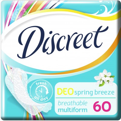 Ежедневные прокладки Discreet Deo Spring Breeze 60 шт (8001090170316/4015400179757)