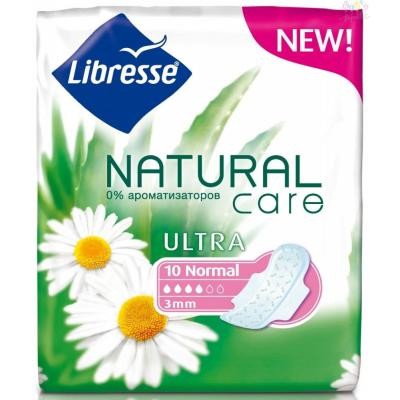 Гігієнічні прокладки Libresse Natural Care Ultra Clip Normal 10 шт (7322540523300)