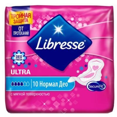 Гигиенические прокладки Libresse Premium Ultra Normal Soft Deo 10 шт (7322540337938)