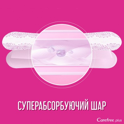 Ежедневные прокладки Carefree Plus Large Fresh 20 шт. (3574661064536/3574661606231)