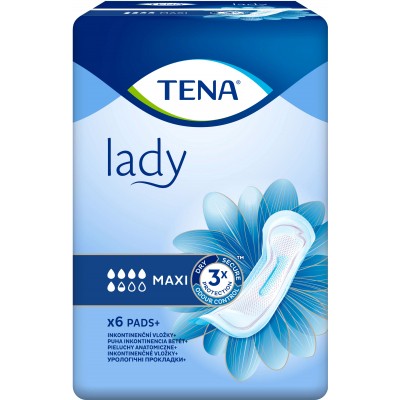 Урологические прокладки Tena Lady Maxi InstaDry 6 шт. (7322540593129)