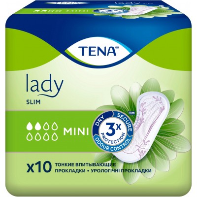 Урологические прокладки Tena Lady Slim Mini 10 шт. (7322540984705/7322540853254)