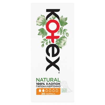 Ежедневные прокладки Kotex Natural Normal 20 шт. (5029053548623)