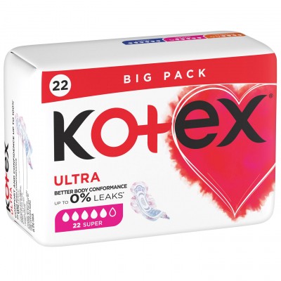 Гигиенические прокладки Kotex Ultra Super 22 шт. (5029053569123)