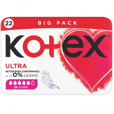 Гигиенические прокладки Kotex Ultra Super 22 шт. (5029053569123)