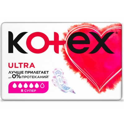 Гигиенические прокладки Kotex Ultra Super 8 шт. (5029053542645)