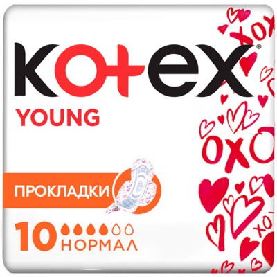 Гігієнічні прокладки Kotex Young Normal 10 шт. (5029053542881)