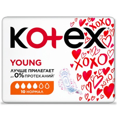 Гігієнічні прокладки Kotex Young Normal 10 шт. (5029053542881)