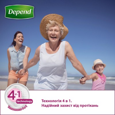 Урологические прокладки Depend Normal Plus Pad 12 шт. (5029053546162/5029053561585)