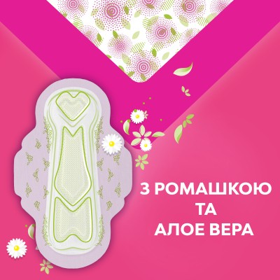 Гігієнічні прокладки Libresse Ultra Normal Aloe Vera & Camomile 20 шт. (7322540344011)