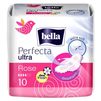 Гигиенические прокладки Bella Perfecta Ultra Rose Deo Fresh 10 шт. (5900516305918)