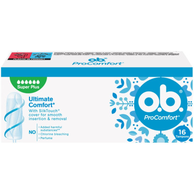Тампоны o.b. ProComfort Super Plus 16 шт. (3574660607567/3574661331157)