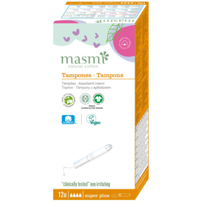 Тампоны Masmi Super Plus с аппликатором 12 шт. (8432984000295)