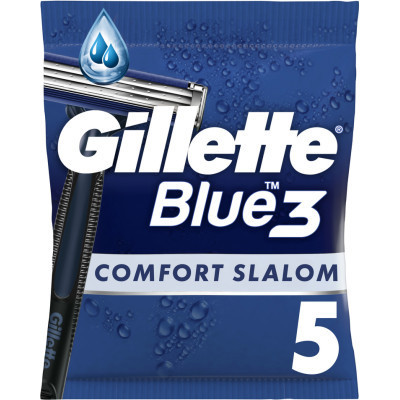 Бритва Gillette Blue 3 Comfort Slalom 5 шт. (8006540808689)