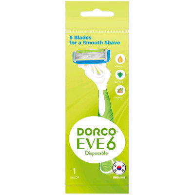 Бритва Dorco EVE 6 Disposable для жінок 6 лез 1 шт. (8801038584461)