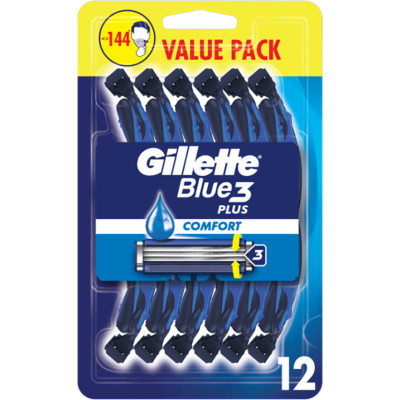 Бритва Gillette Blue 3 Plus Comfort 12 шт. (8700216148092)