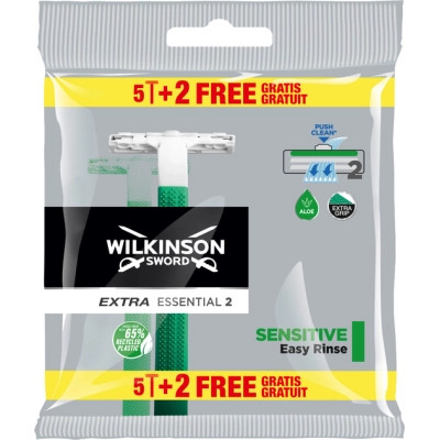 Бритва Wilkinson Sword Extra 2 Essential Sensitive 5+2 шт. (4027800348206)