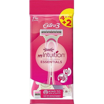 Бритва Wilkinson Sword Extra 3 My Intuition Essentials 4+2 шт. (4027800320530)