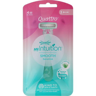 Бритва Wilkinson Sword Quattro for Women Sensitive 3 шт. (4027800429103)