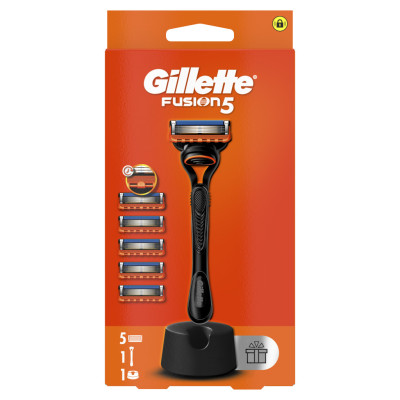 Бритва Gillette Fusion5 с 5 сменными картриджами + Подставка (8700216356794)