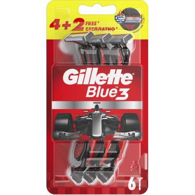 Бритва Gillette Blue 3 6 шт. (7702018516759/7702018362585)