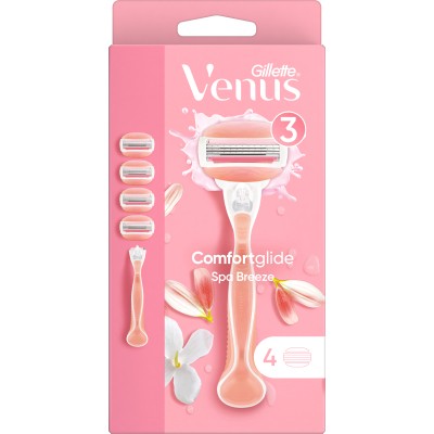 Бритва Gillette Venus Comfortglide Spa Breeze з 4 змінними картриджами (7702018469727)