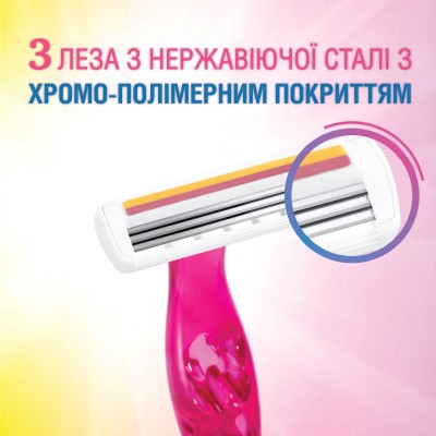 Бритва Bic Miss Soleil Colour Collection 4 шт. (3086123303843)